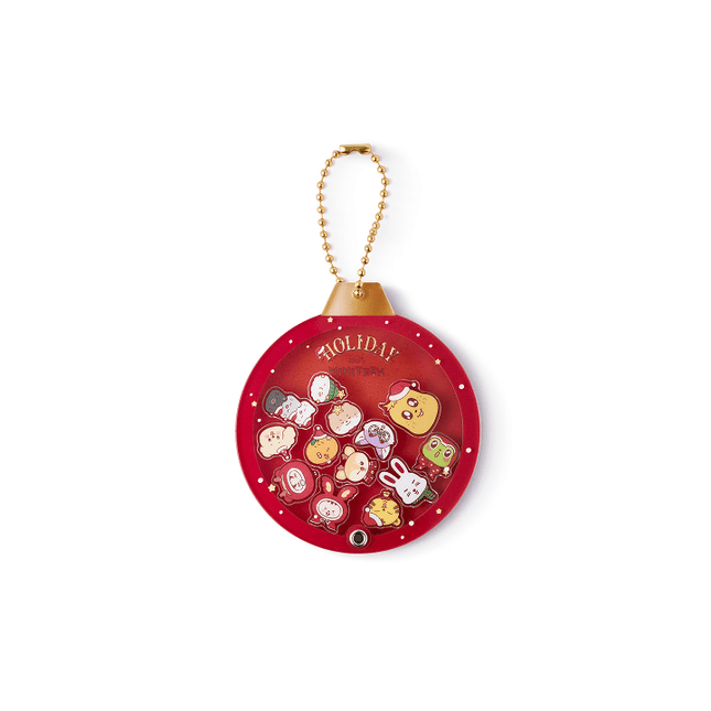SEVENTEEN - HOLIDAY WITH MINITEEN OFFICIAL MD ACRYLIC SHAKER KEYRING RED - COKODIVE