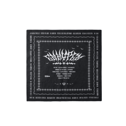 ENHYPEN - ORANGE COUNTRY CALIFORNIA POP UP OFFICIAL MD BANDANA BLACK - COKODIVE