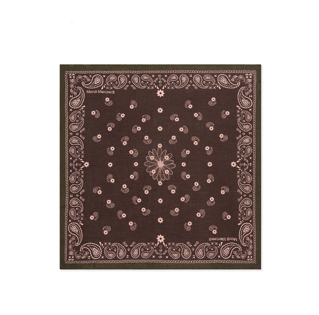 [WITH SVT JEONGHAN] BANDANA PAISLEY MARDI (BROWN) - COKODIVE