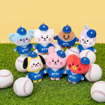 BT21 - BASEBALL FINGER PLUSH KEYRING - COKODIVE