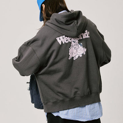 BT21 - BASIC UNIT 2 HOODIE ZIP-UP 2024 F/W CAHRCOL - COKODIVE