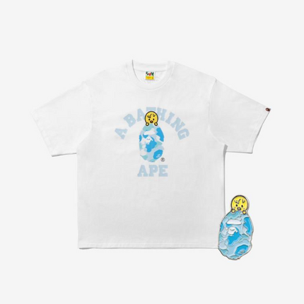 STRAY KIDS - BAPE X STRAY KIDS BBOKARI COLLEGE TEE M (FELIX) + METAL PINS (SAX) SET - COKODIVE