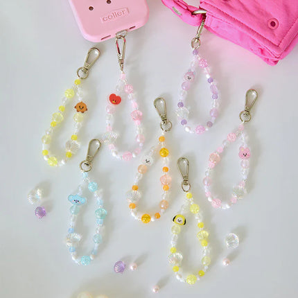 BT21 - BABY PEARL BEADS KEYRING - COKODIVE