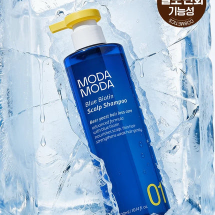 MODA MODA BLUE BIOTIN SCALP SHAMPOO 300ml - COKODIVE