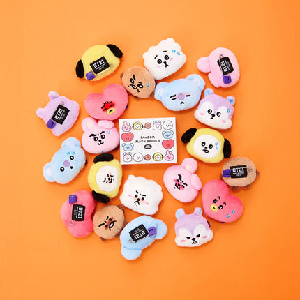 BT21 - TODAY'S FACE RANDOM FACE PLUSH BROACH (1P) - COKODIVE