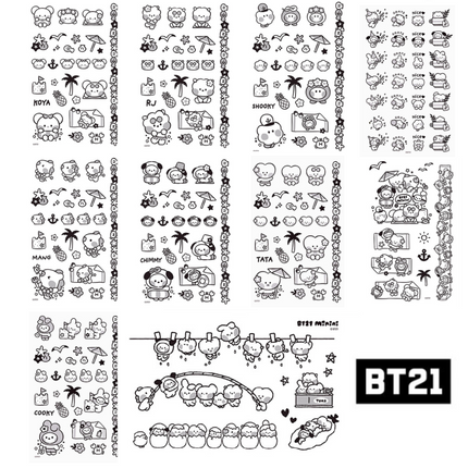 BT21 MININI TATOO STICKER SUMMER SKY - COKODIVE