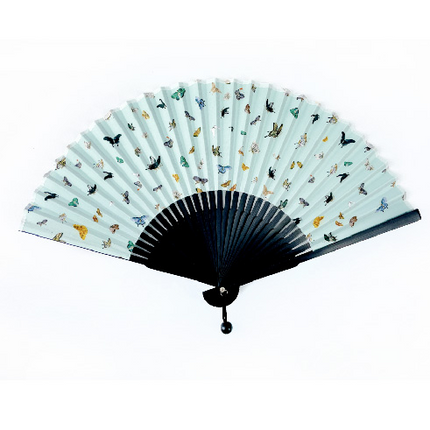 FLOWERS AND BUTTERFLY FOLDING FAN (BUTTERFLY) - COKODIVE