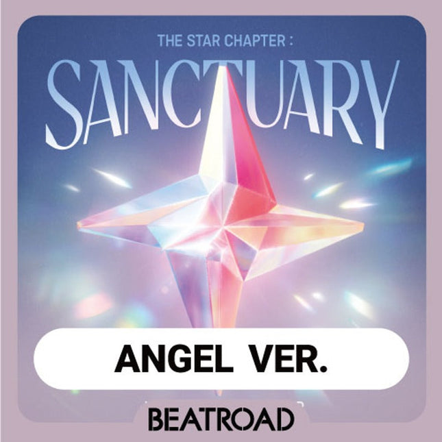 TXT - THE STAR CHAPTER : SANCTUARY 7TH MINI ALBUM BEATROAD 2ND LUCKY DRAW EVENT ANGEL VER RANDOM - COKODIVE