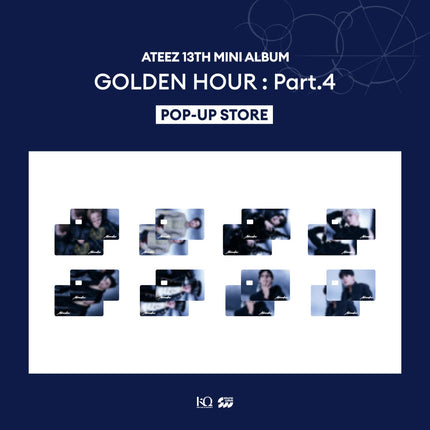 ATEEZ - GOLDEN HOUR : PART.4 POP UP OFFICIAL MD CARD COVER STICKER - COKODIVE
