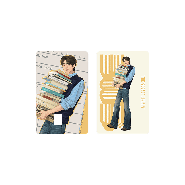 BYEON WOO SEOK - THE SECRET LIBRARY ASIA FANMEETING TOUR IN SEOUL OFFICIAL MD CARD COVER STICKER SET - COKODIVE
