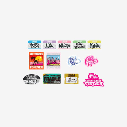 ITZY - 2024 BEST FRIENDS FOREVER OFFICIAL MD CARRIER STICKER SET - COKODIVE