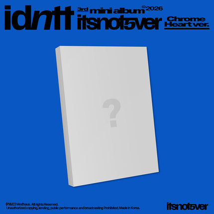 IDNTT - ITSNOTOVER 3RD MINI ALBUM STANDARD CHROME HEART VER - COKODIVE