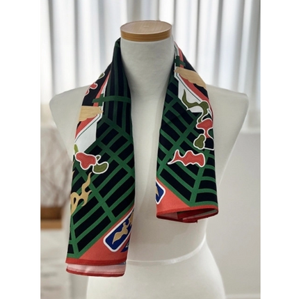 CHANGDEOKGUNG PALACE INJEONGJEON HALL BOGAE CEILING SILK SCARF - COKODIVE