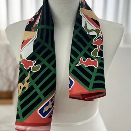 CHANGDEOKGUNG PALACE INJEONGJEON HALL BOGAE CEILING SILK SCARF - COKODIVE