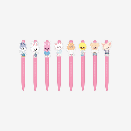 STRAY KIDS - SKZ 5'CLOCK 5TH FAN MEETING OFFICIAL MD SKZOO CHARACTER GEL PEN - COKODIVE