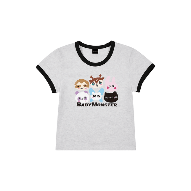 BABYMONSTER - CHOOM WORLD TOUR IN SEOUL OFFICIAL MD CHARACTER RINGER T-SHIRT - COKODIVE
