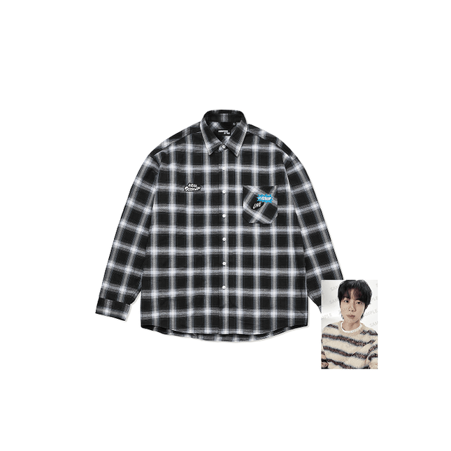 BTS JIN - RUNSEOKJIN OFFICIAL MD CHECK SHIRT - COKODIVE