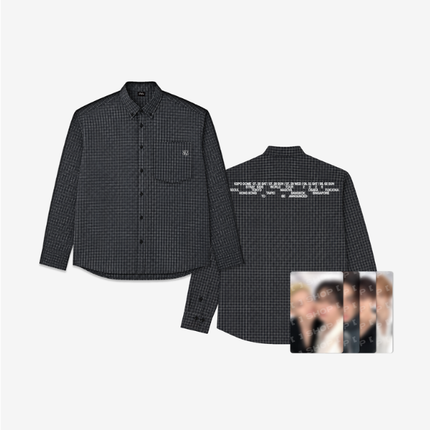 STRAY KIDS - RUN IT WORLD TOUR IN SEOUL OFFICIAL MD CHECK SHIRT - COKODIVE
