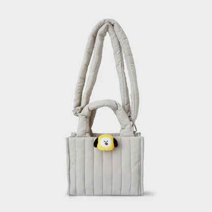 BT21 - QUILTED BAG WITH FACE PLUSH BADGE WINTED EDITION