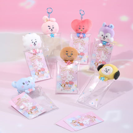 BT21 - BEYOND THE JOURNEY CLEAR PLUSH POUCH KEYRING - COKODIVE