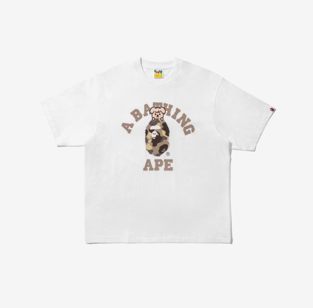 STRAY KIDS - BAPE X STRAY KIDS COLLABORATION OFFICIAL MD PUPPYM COLLEGE TEE M (SEUNGMIN)