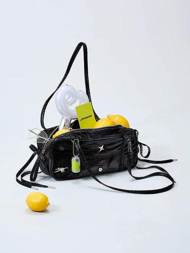 AESPA - COLLER AESPA EDITION COLLER BAGUETTE BAG ONYX BLACK - COKODIVE