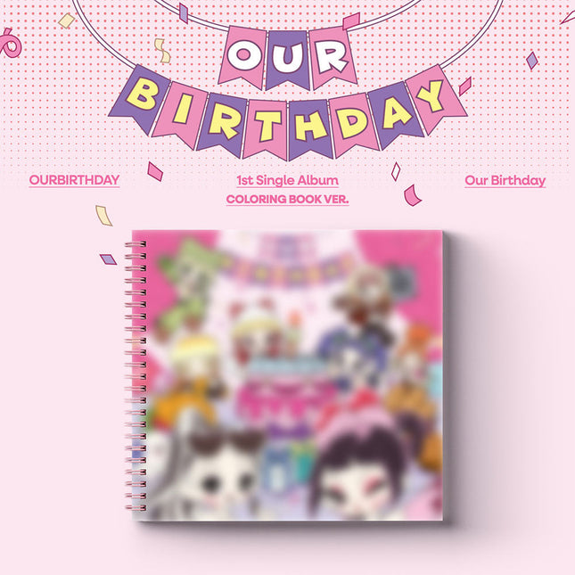 OURBIRTHDAY - OUR BIRTHDAY 1ST SINGLE ALBUM COLORING BOOK VER - COKODIVE