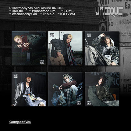 P1HARMONY - UNIQUE! 9TH MINI ALBUM FNC STORE GIFT COMPACT VER RANDOM - COKODIVE