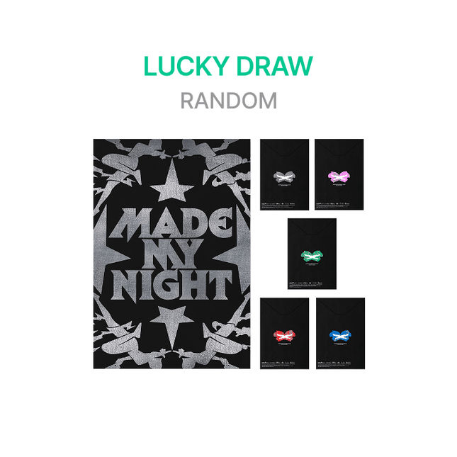 LE SSERAFIM - MADE MY NIGHT 2ND SINGLE ALBUM WEVERSE SHOP 3RD LUCKY DRAW EVENT COMPACT VER RANDOM - COKODIVE