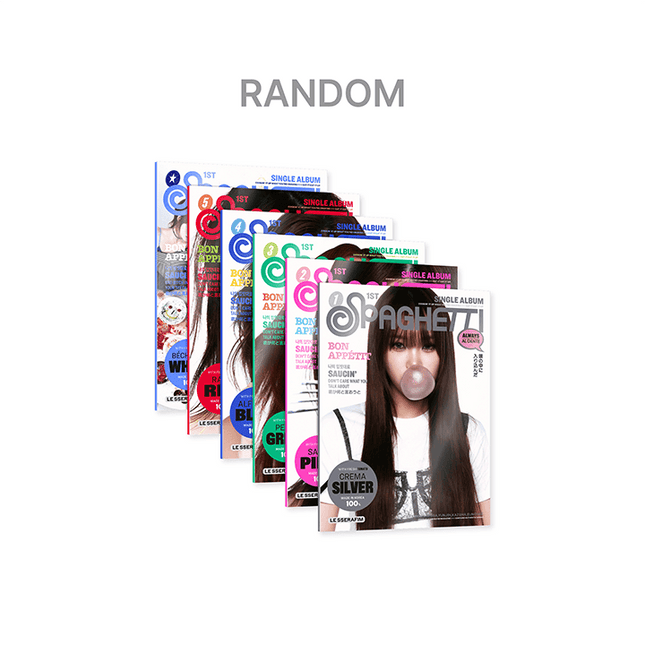 LE SSERAFIM - SPAGHETTI 1ST SINGLE ALBUM WEVERSE SHOP GIFT COMPACT VER RANDOM