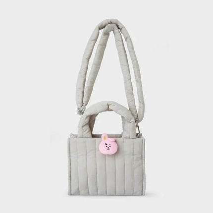 BT21 - QUILTED BAG WITH FACE PLUSH BADGE WINTED EDITION