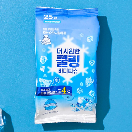 COOLING BODY WIPES 25 SHEETS - COKODIVE