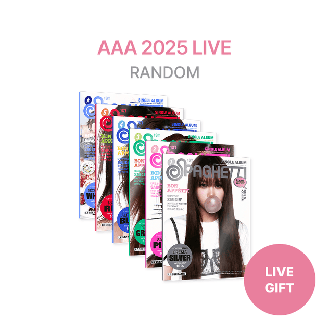 LE SSERAFIM - SPAGHETTI 1ST SINGLE ALBUM WEVERSE SHOP AAA 2026 LIVE GIFT COMPACT VER RANDOM - COKODIVE