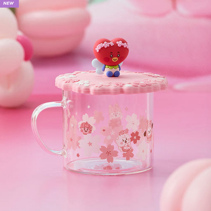 BT21 - BABY SPRING FAIRY GLASS CUP & LID(340ml) - COKODIVE
