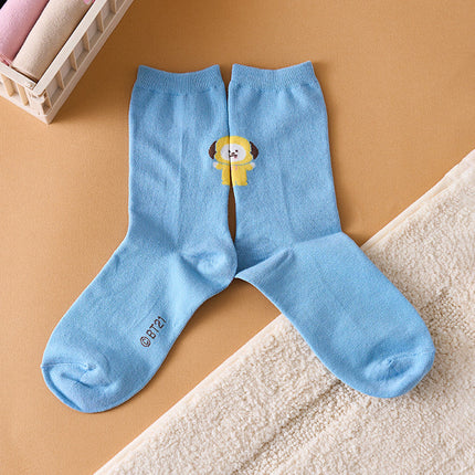 BT21 - BASIC DAILY COLOR SOCKS - COKODIVE