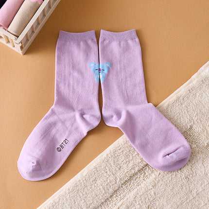 BT21 - BASIC DAILY COLOR SOCKS - COKODIVE