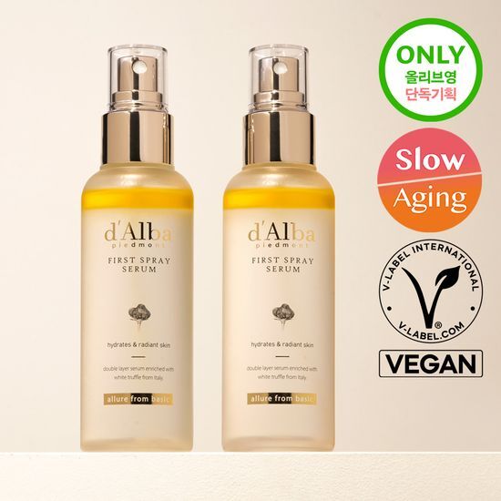 D'ALBA WHITE TRUFFLE FIRST SPRAY SERUM 100ml DOUBLE PACK - COKODIVE