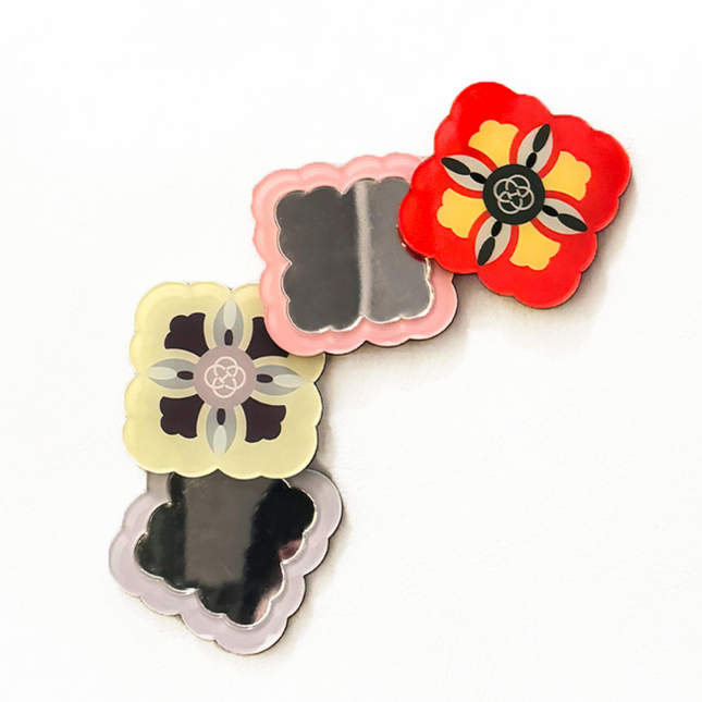 DANCHEONG PATTERN HAND MIRROR - COKODIVE