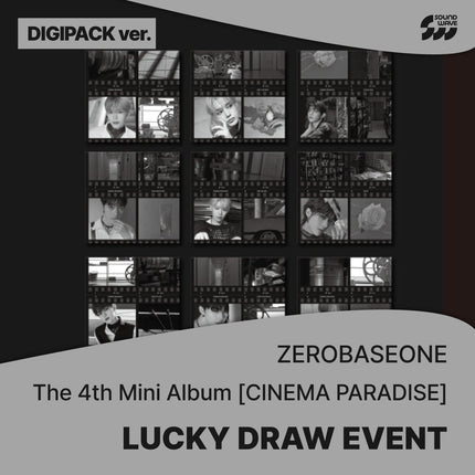 ZEROBASEONE - CINEMA PARADISE THE 4TH MINI ALBUM SOUNDWAVE LUCKY DRAW EVENT DIGIPACK VER RANDOM - COKODIVE