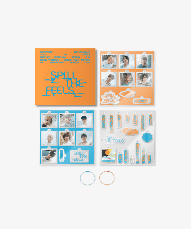 SEVENTEEN - SPILL THE FEELS 12TH MINI ALBUM OFFICIAL MD DIY ACRYLIC PHOTO KEYRING SET FEEL YOU VER - COKODIVE