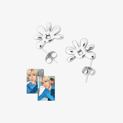 TXT - SOOBIN'S FLOWER SHOP OFFICIAL MD EARRINGS SILVER - COKODIVE