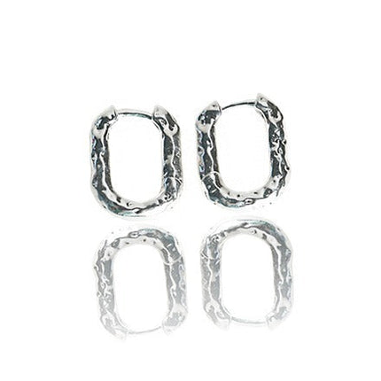 [ATEEZ HONGJOONG PICK] HAMMERED SENNE SILVER 925 EARRINGS - COKODIVE