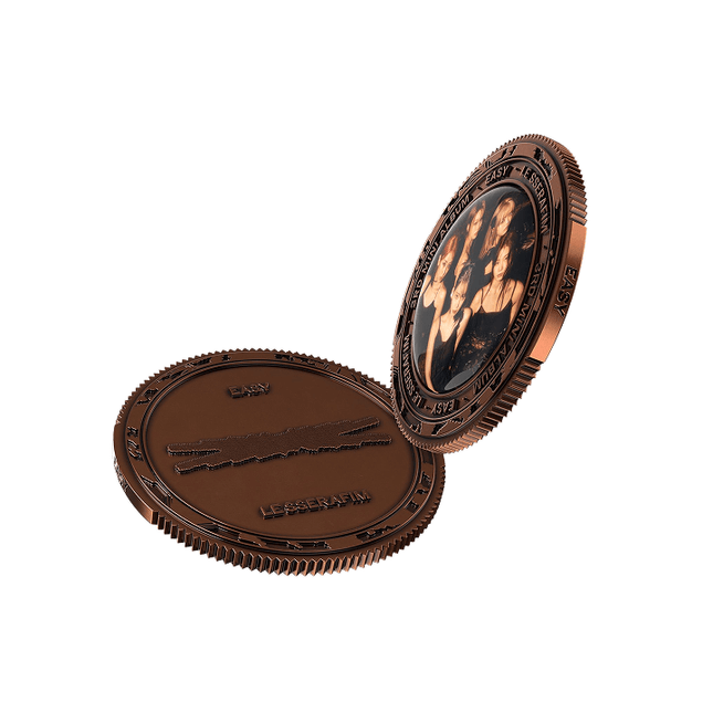 LE SSERAFIM - EASY 3RD MINI ALBUM WEVERSE SHOP GIFT SOUND COIN VER - COKODIVE