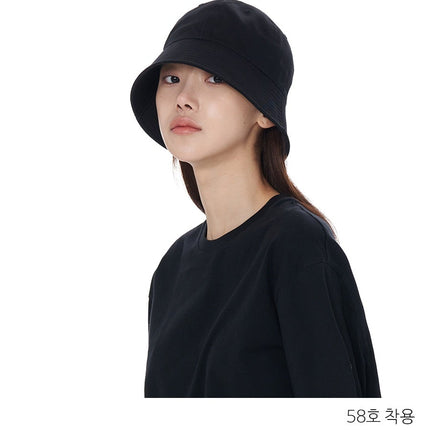 BTS JUNGKOOK PICK - LUOESPAC OVERFIT ROUND BUCKET HAT BLACK - COKODIVE