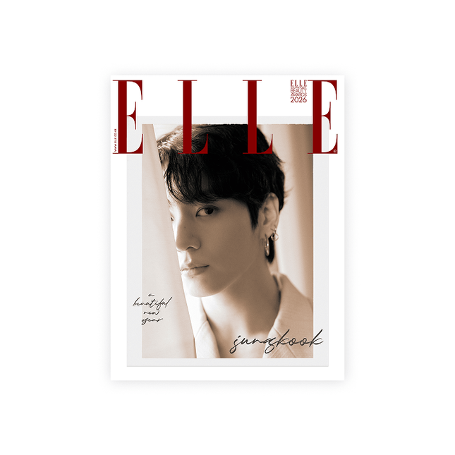 BTS JUNG KOOK - ELLE MAGAZINE 2026 JANUARY ISSUE COVER E W - COKODIVE