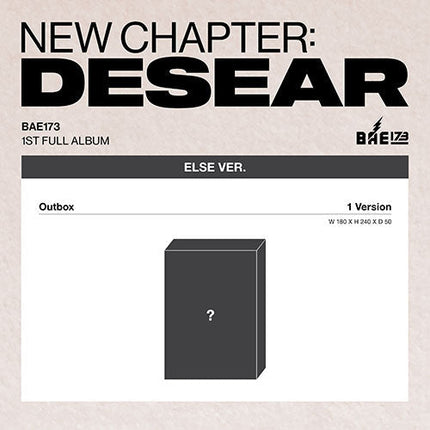 BAE173 - NEW CHAPTER : DESEAR 1ST FULL ALBUM ELSE VER - COKODIVE