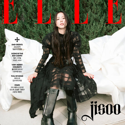 BLACKPINK JISOO - ELLE MAGAZINE 2024 DECEMBER ISSUE COVER A - COKODIVE