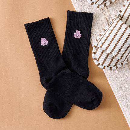 BT21 - BASIC DAILY EMBROIDERY SOCKS