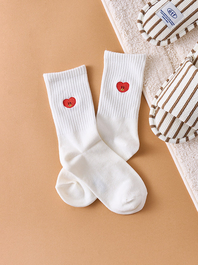 BT21 - BASIC DAILY EMBROIDERY SOCKS