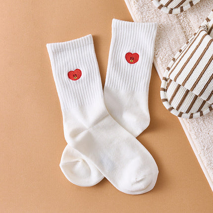 BT21 - BASIC DAILY EMBROIDERY SOCKS